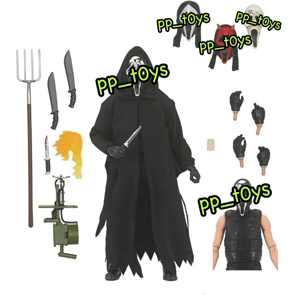 (ko.) Neca GHOST Face Ultimate INFERNO ชุดผ้า 7” figure 1:10 (cloth)