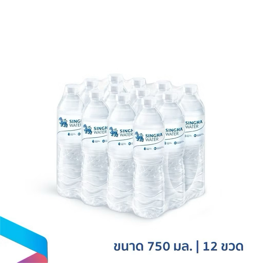 Singha Drinking Water น้ำดื่มสิงห์ 750 มล. x 12 ขวด