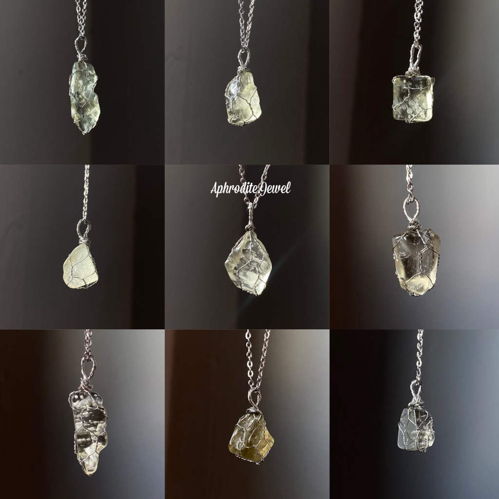 จี้หินแก้วทะเลทราย ลิเบียน Libyan desert glass 🏜️✨