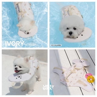 VELKYBARK [พร้อมส่ง] Bailey 🇰🇷 Teddy Life Jacket เสื้อชูชีพสำหรับสัตว์เลี้ยง เสื้อชูชีพสุนัข เกาหลี น้ำหนักเบา