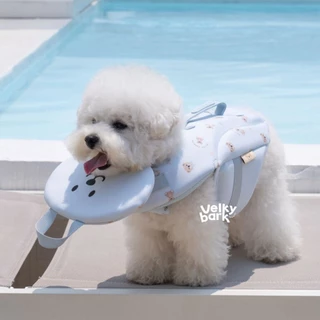 VELKYBARK [พร้อมส่ง] Bailey 🇰🇷 Teddy Life Jacket เสื้อชูชีพสำหรับสัตว์เลี้ยง เสื้อชูชีพสุนัข เกาหลี น้ำหนักเบา