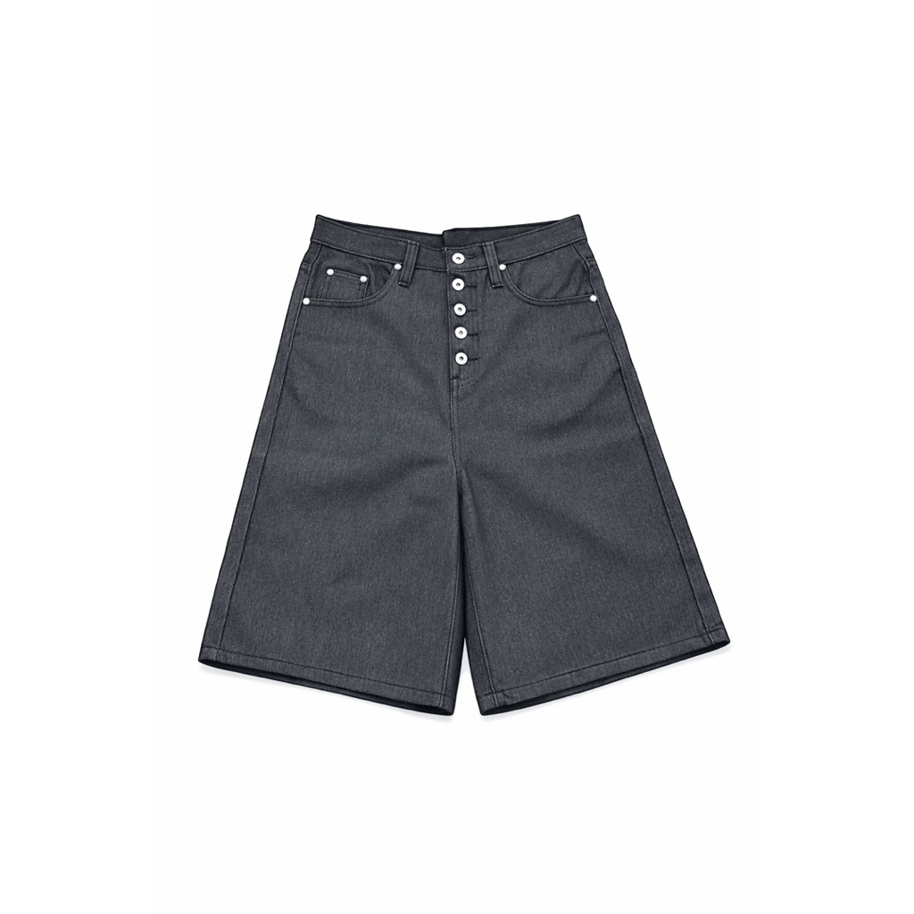 Jort Raw Denim Black Night กางเกงยีนส์ ทรงจอร์จ 4 ส่วน ผ้าดิบ