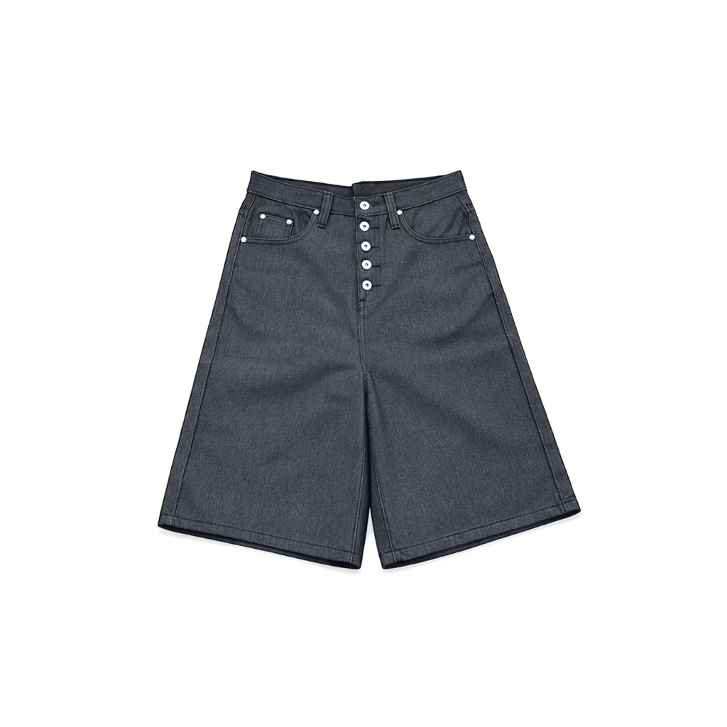 Jort Raw Denim Black Night กางเกงยีนส์ ทรงจอร์จ 4 ส่วน ผ้าดิบ