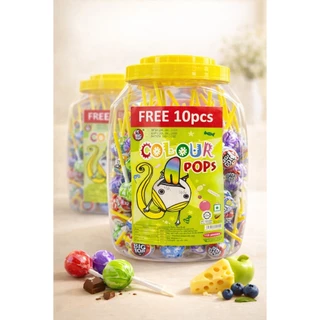อมยิ้มColour Pops 1ขวด 110ชิ้น