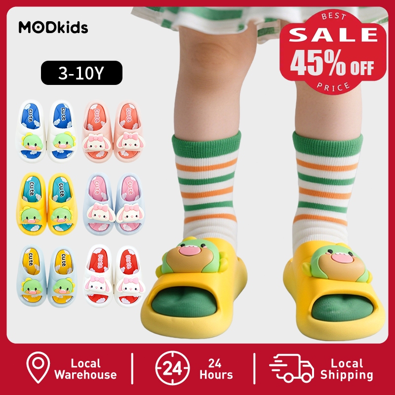 【MODkids】🔥🔥 [ลด 45%] รองเท้าแตะเด็ก กันน้ำ ลายการ์ตูน 3-10ปี เหมาะกับเล่นน้ำสงกรานต์
