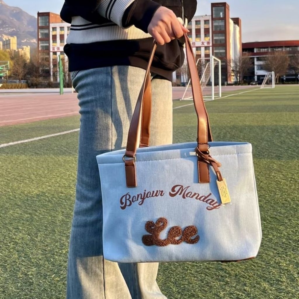 พร้อมส่ง LEE - Tote Stripe Bagของแท้100%
