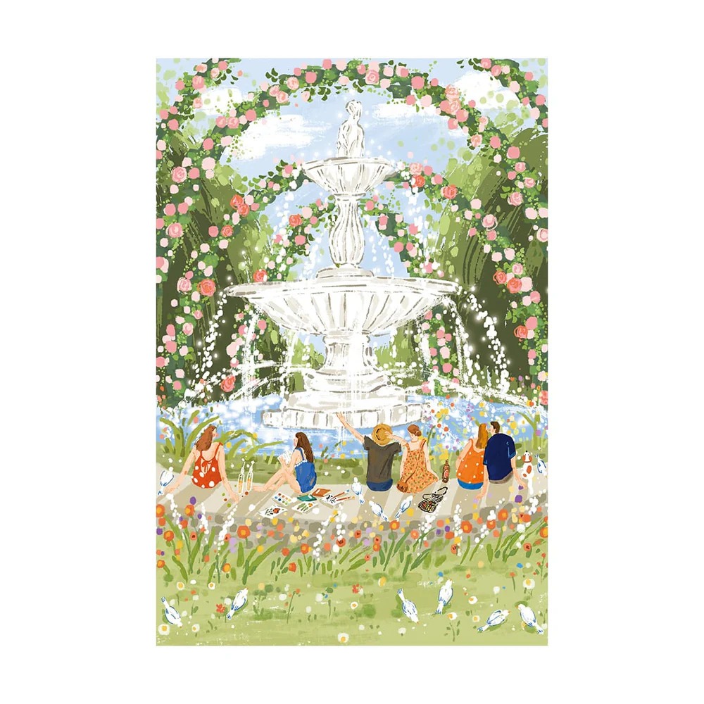 Rolife 1000 Piece Jigsaw Puzzle - PT001 Afternoon Fountain | ของแต่งบ้าน ของเล่นศิลปะ DIY