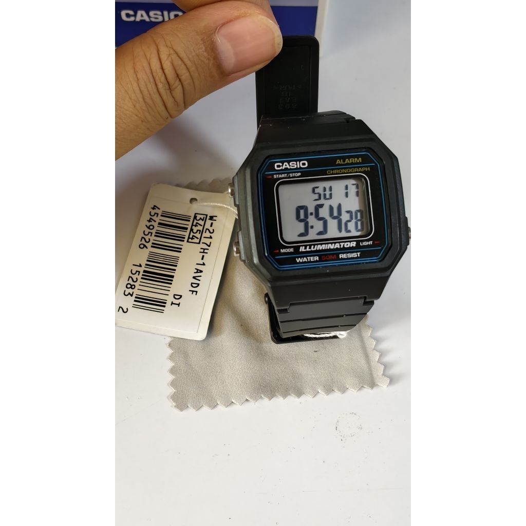 นาฬิกา casio w217h-1avdf
