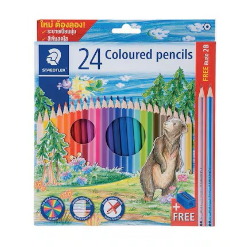 STAEDTLER ดินสอสีไม้ยาว 143 C24 กล่อง 24 สี