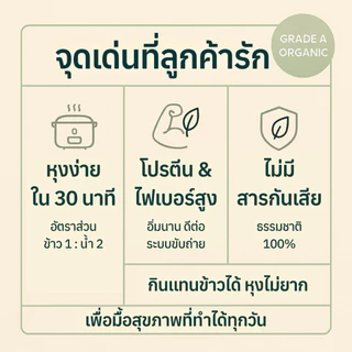 ข้าวโอ๊ตเต็มเมล็ดแบบหุง Whole Oat Groats ออร์แกนิค 100% หุงง่าย 1 kg