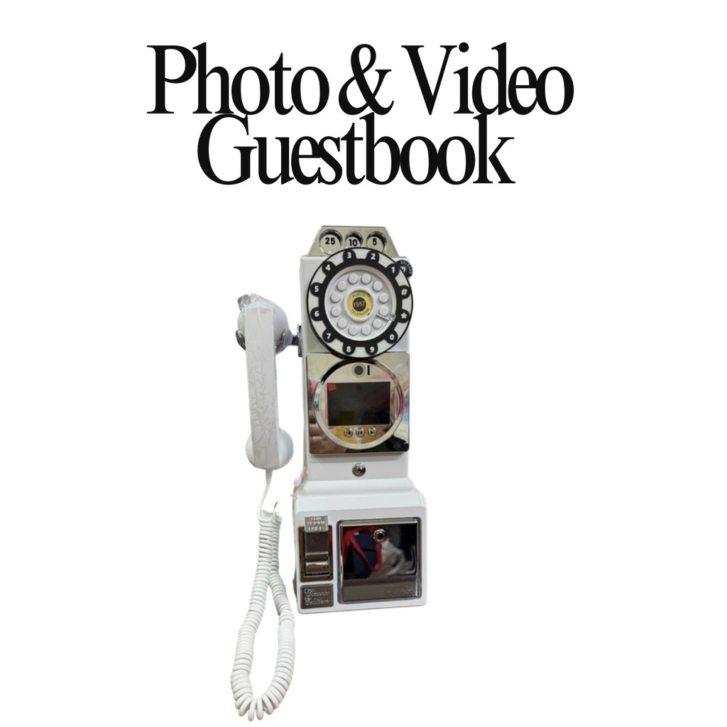 [In Stock พร้อมจัดส่ง] Photo & Video Guestbook รุ่น Retro สีขาว