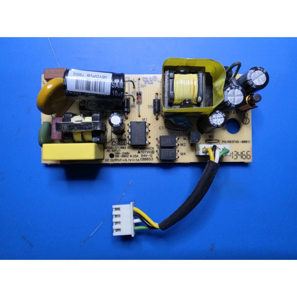 บอร์ดเพาเวอร์ซัพพลาย 5.1V 1A ขนาดบอร์ 36x85 mm