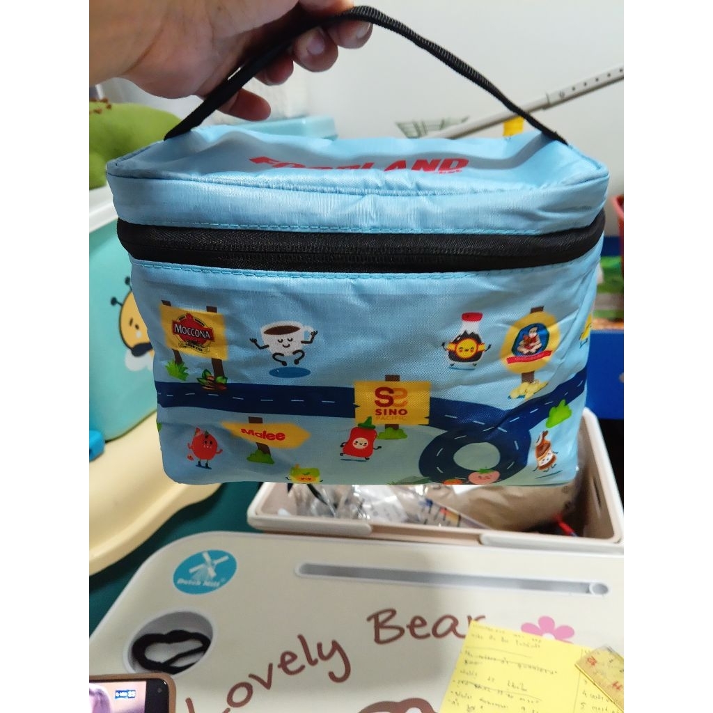 กระเป๋าเก็บอุณหภูมิอย่างดี foodland มือ1 21x16x15 cm