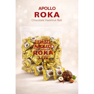 🍫 Apollo Roka เวเฟอร์ลูกกลมสอดไส้ช็อกโกแลต 70 ชิ้น 🧆