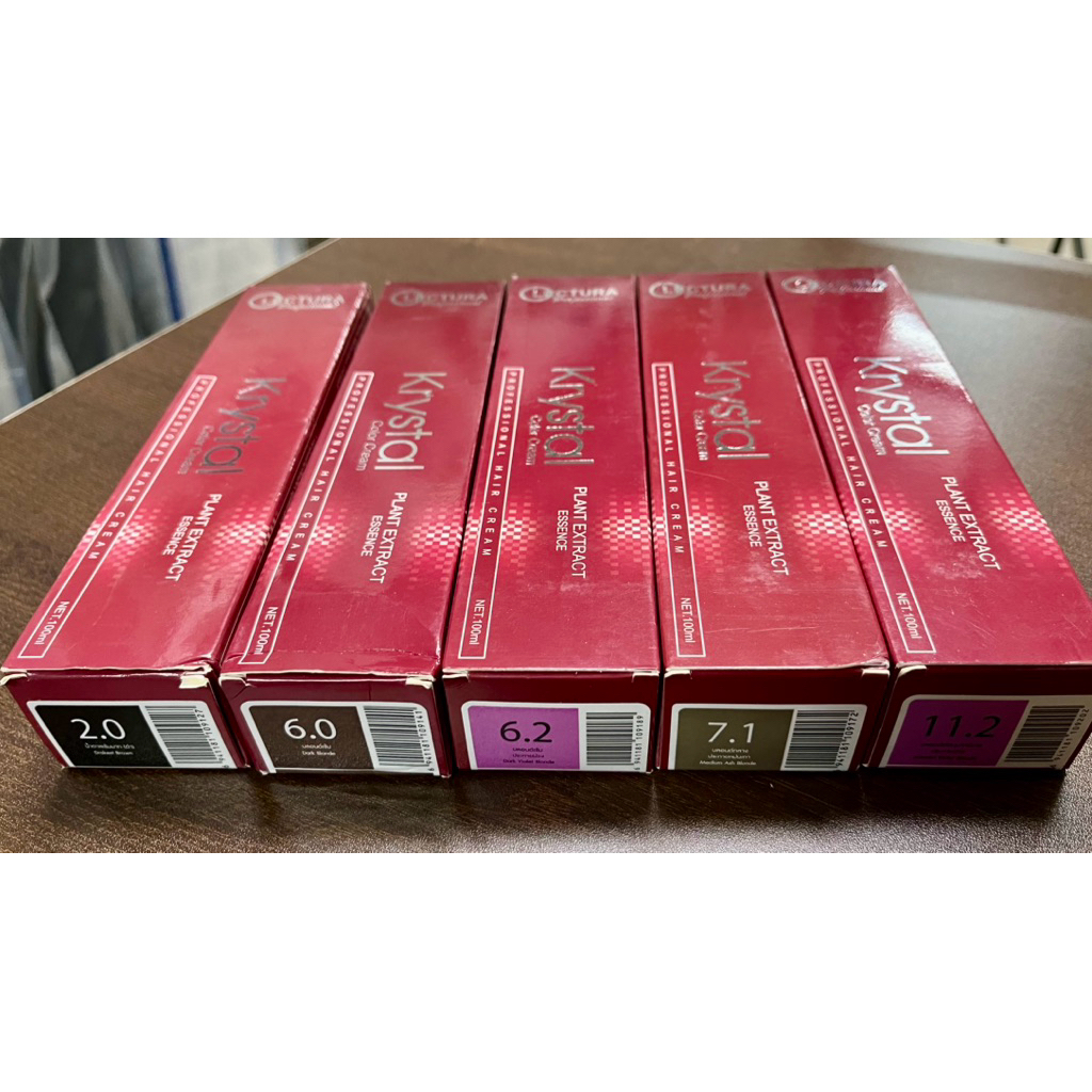 💥พร้อมส่ง💥 (สีย้อมผม Lectura)ไม่แถมไฮ Lectura Krystal Color Cream สีย้อมผมเลคทูร่า *สำหรับช่างทำผมมื