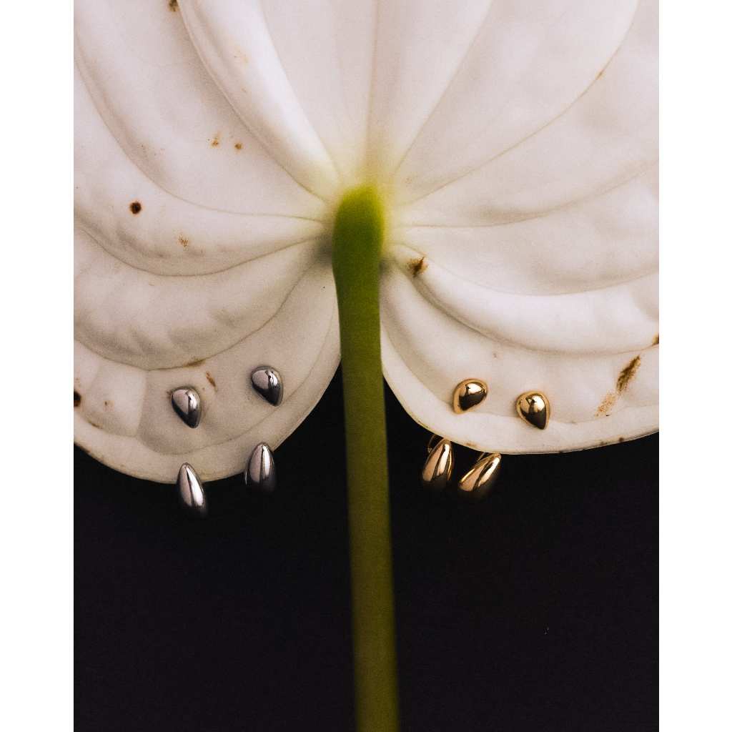Adornment Club - Drop earrings (gold/silver) ต่างหู สีทอง เงิน l nickel free, waterproof, long-lasting