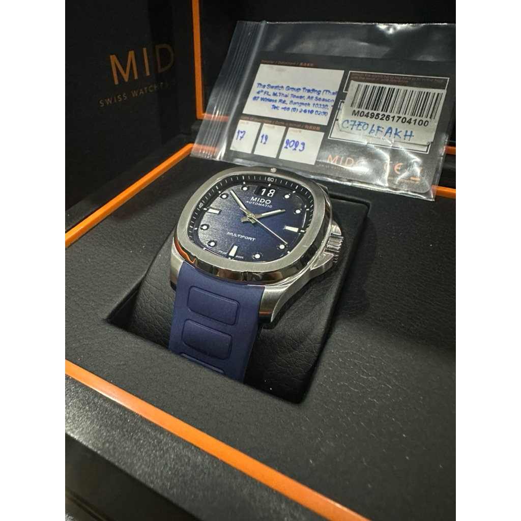 Mido มือสอง รุ่น MULTIFORT TV BIG DATE สี Blue