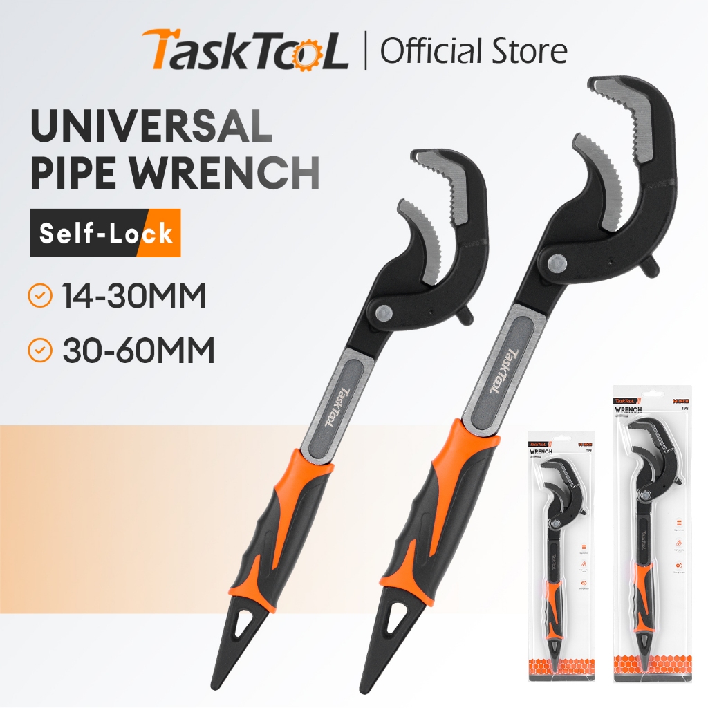 TASKTOOL ประแจสากล 14-60mm ประแจจับท่ออเนกประสงค์ ล็อคตัวเอง ประแจ แคลมป์ท่อด่วน ประแจอเนกประสงค์ เล็ก/ใหญ่