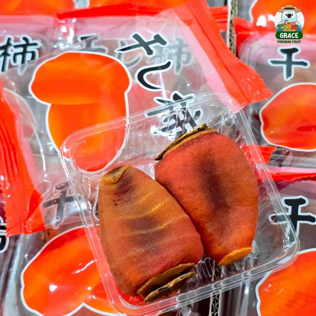 ลูกพลับ อบกึ่งแห้ง เนื้อหนึบ นุ่มใน หวานธรรมชาติ
