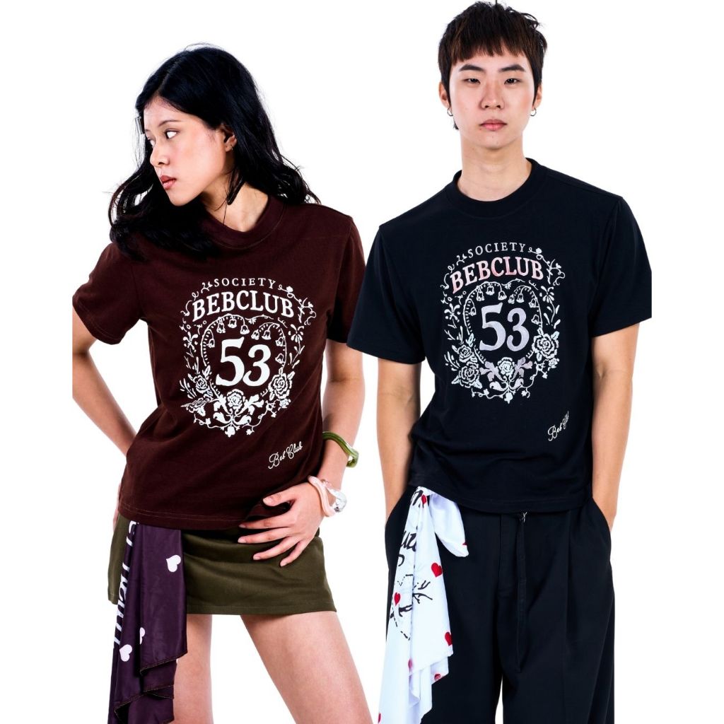 BEB CLUB 53 SLIM TEE S/S26 เสื้อทรงสลิมเบ็บคลับss26