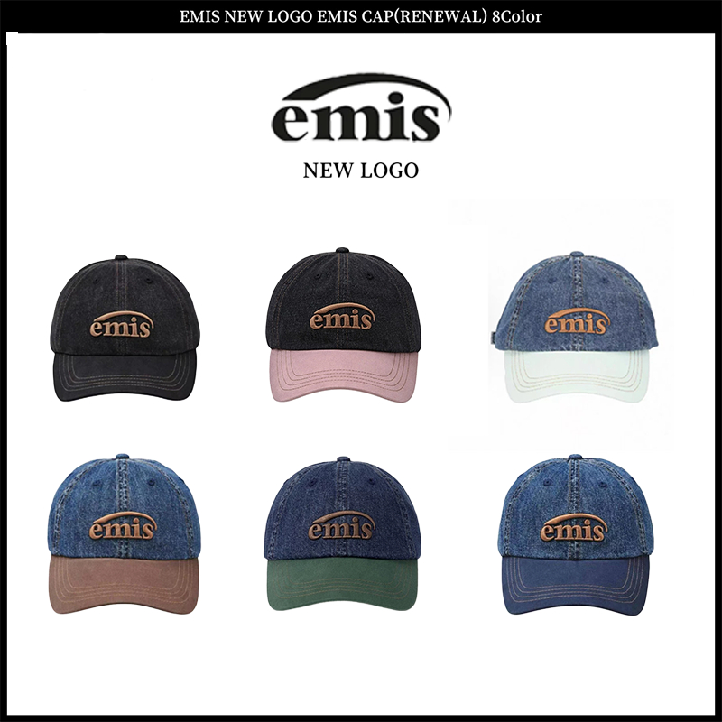 หมวก EMIS ของแท้/ในสต็อก, หมวกเบสบอล EMIS WAPPEN - หมวกกันชนผ้าเดนิมสำหรับทั้งชายและหญิง