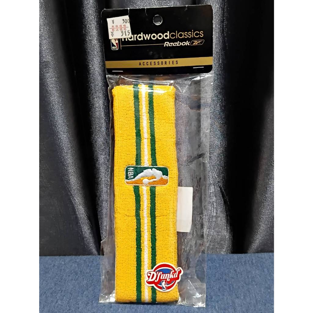 สายรัดศีรษะ Reebok NBA-themed Seattle SuperSonics headband from the Hardwood Classics collection IN 