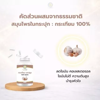 เรดาร์เฮิร์บ กระเทียม แคปซูล 90 แคปซูล Garlic Capsule สมุนไพร ดูแลหัวใจ หลอดเลือด ไขมันในเลือด Radar Herb