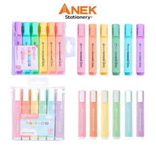 Elephant (ตราช้าง) ปากกาเน้นข้อความ ไฮไลท์ รุ่น Rainbow , Gl…