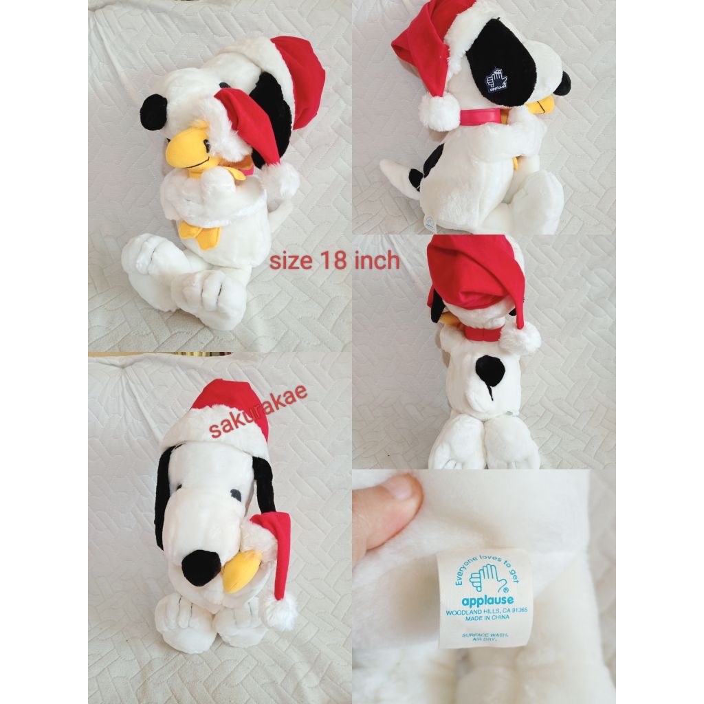 (พร้อมส่ง) ตุ๊กตามือสอง สนูปปี้ snoopy Charlie Brown ชาลีรบราวน์ ตัวใหญ่ ไซส์กอด งานลิขสิทธิ์แท้