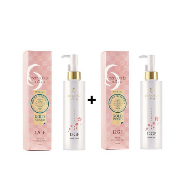 San Jun Bi 12GF set Water Cream กับ Peeling Gel