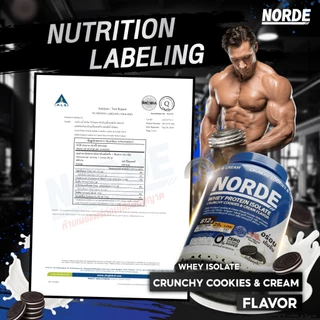 Norde Whey Protein Isolate เวย์โปรตีน ไอโซเลท สูตรเข้มข้น รสช็อกฯ โปรตีนสูง 29g เสริมสร้างกล้ามเนื้อ กระปุกใหญ่ 2.5 lbs