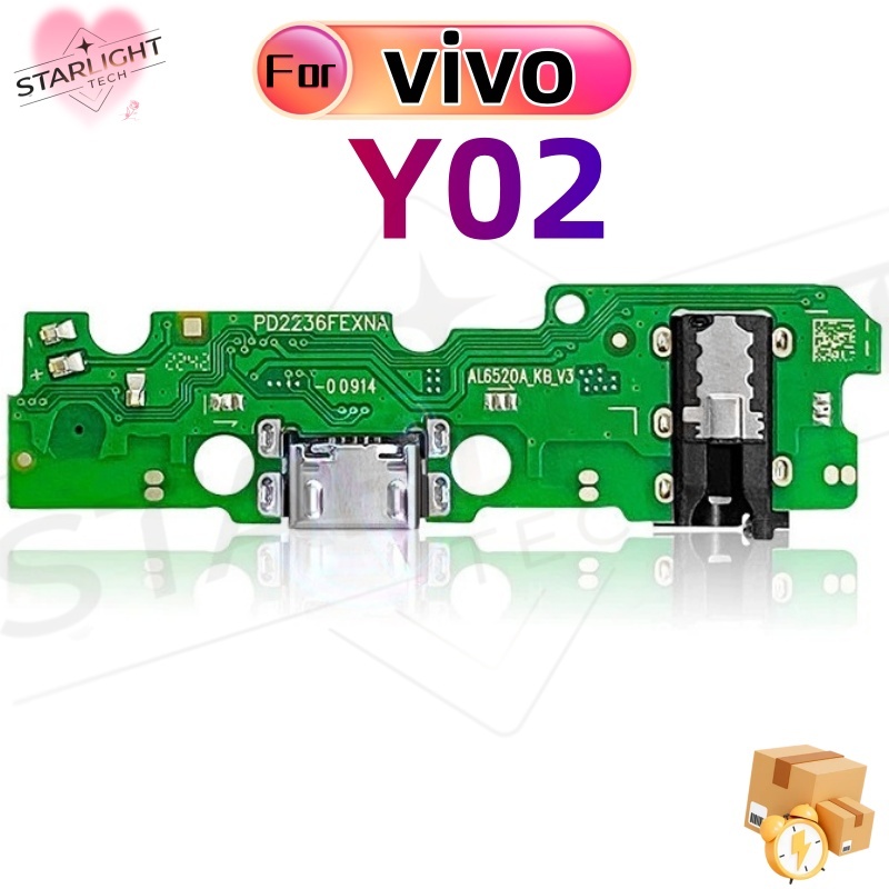 USB แพรตูดชาร์จ วีโว่ VIVO Y02 Y02T Y02A อะไหล่สายแพรตูดชาร์จ แพรก้นชาร์จ