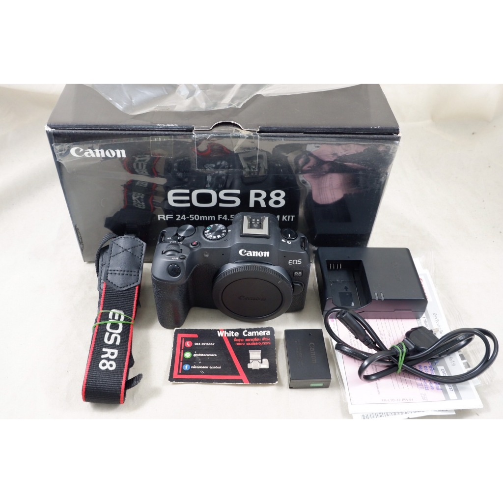 Canon EOS R8 หมดประกันศูนย์ครบกล่อง มือสอง r8, canon r8