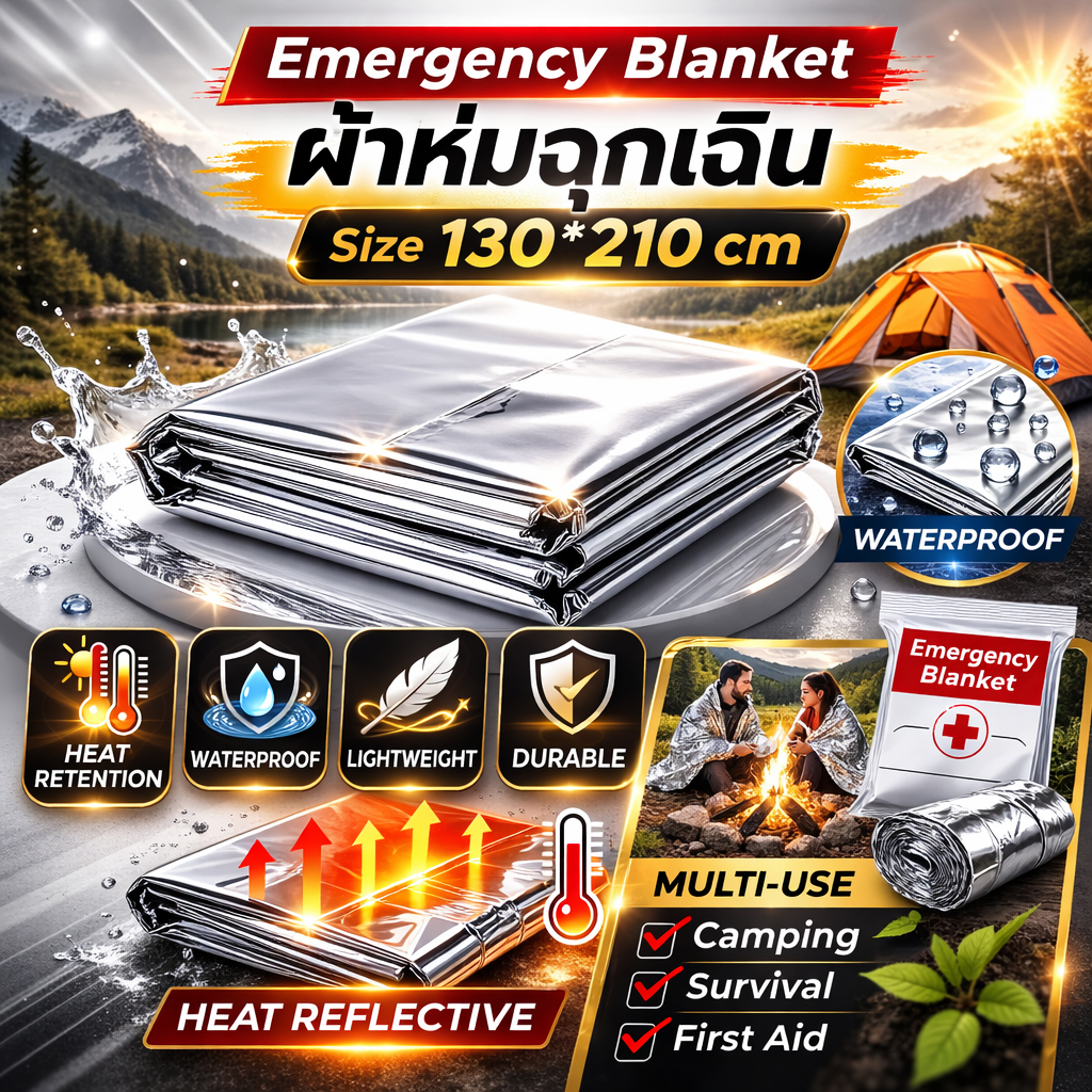 ผ้าห่มฉุกเฉิน emergency blanket