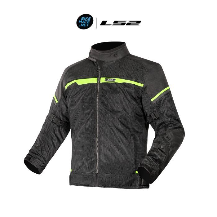 LS2 Riva Man Jacket Black Neon Yellow – เสื้อการ์ดขี่มอเตอร์ไซค์