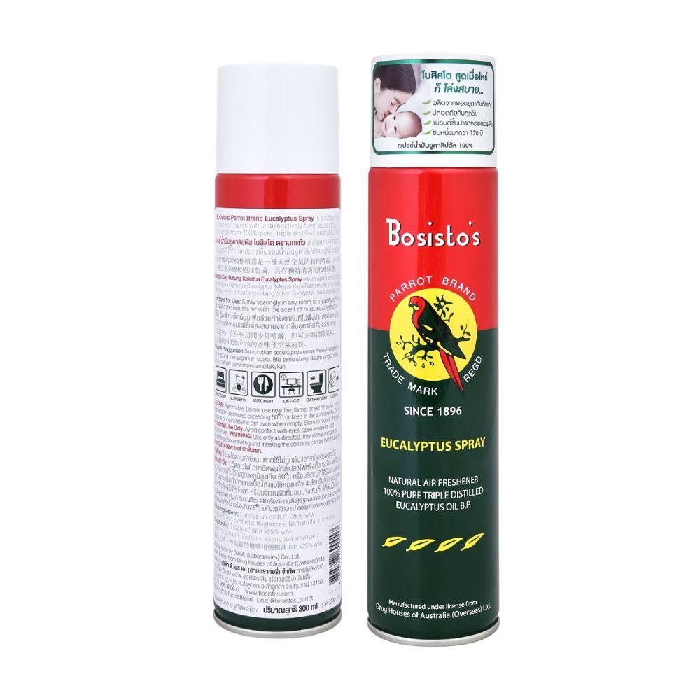 Bosisto’s สเปรย์ตรานกแก้ว โบสิสโต  สเปรย์กลิ่นยูคาลิปตัส 300ml ราคา ถูกที่สุด ดีลบีเคเค แกลเลอรีภาพที่ 7