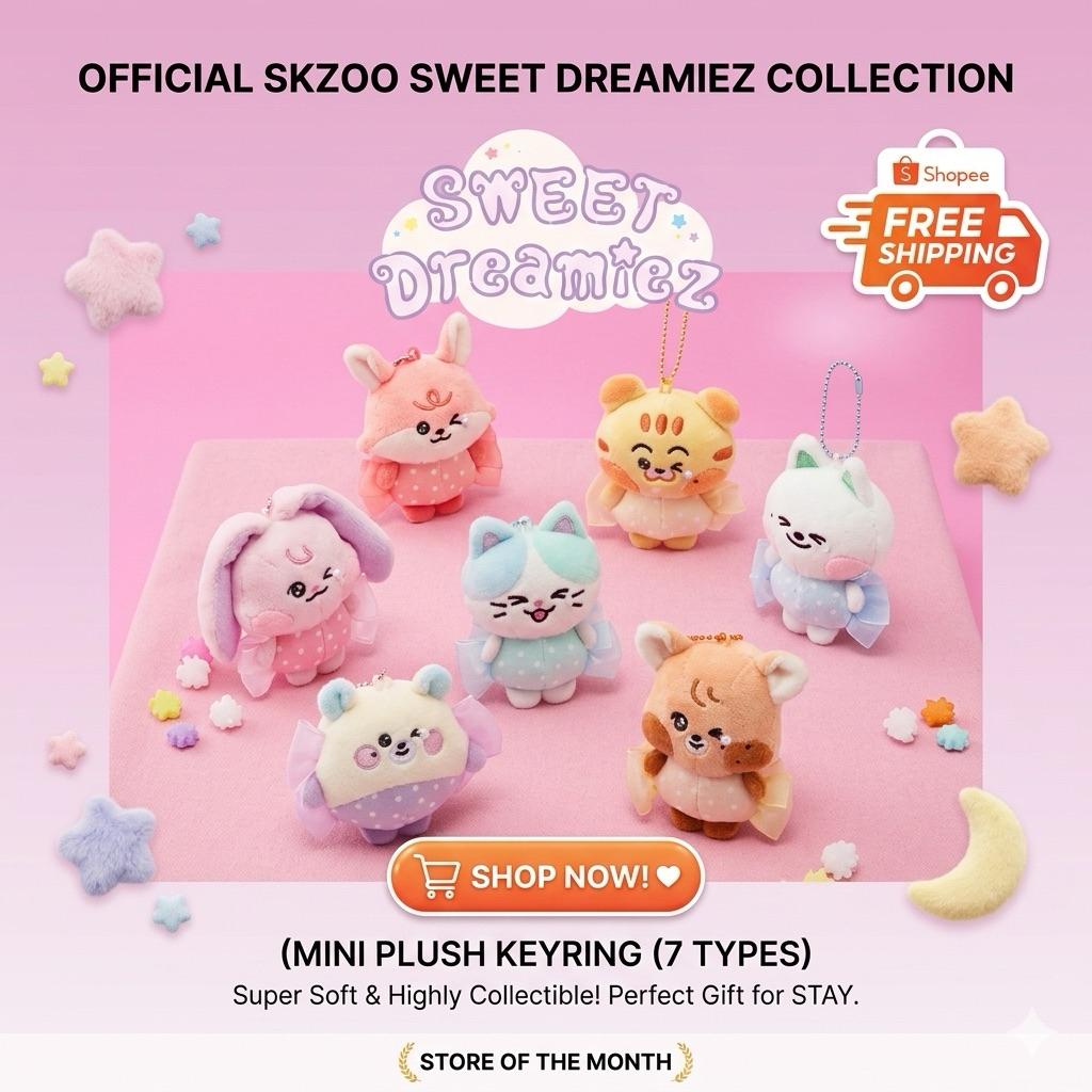 [พร้อมส่ง/Official] NCT DREAM พวงกุญแจตุ๊กตาคอลเลกชัน "Sweet Dreamiez" ของวง NCT DREAM