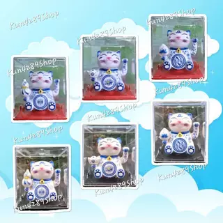 แมวกวักนำโชคManeki Neko แมวกวักนำโชคโซล่าเซลล์สูง2นิ้วพร้อมกรอบอะคิริค