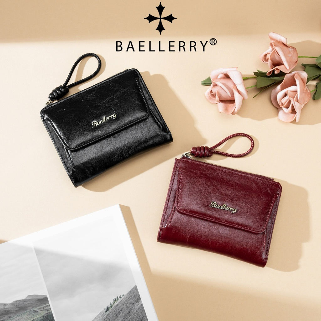BAELLERRY กระเป๋าเงินใบเล็ก NEW สไตล์ญี่ปุ่น รหัสNR122