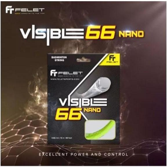 เอ็นแบดมินตัน FELET VISIBLE 66 NANO (0.67มม.) สินค้าลิขสิทธิ์แท้ 100%