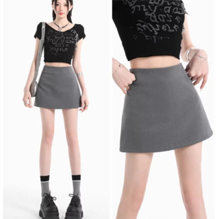 Bived S-6XL กระโปรงสั้นผู้หญิง ทรงเอ กระโปรงมินิสเกิร์ต เอวส…