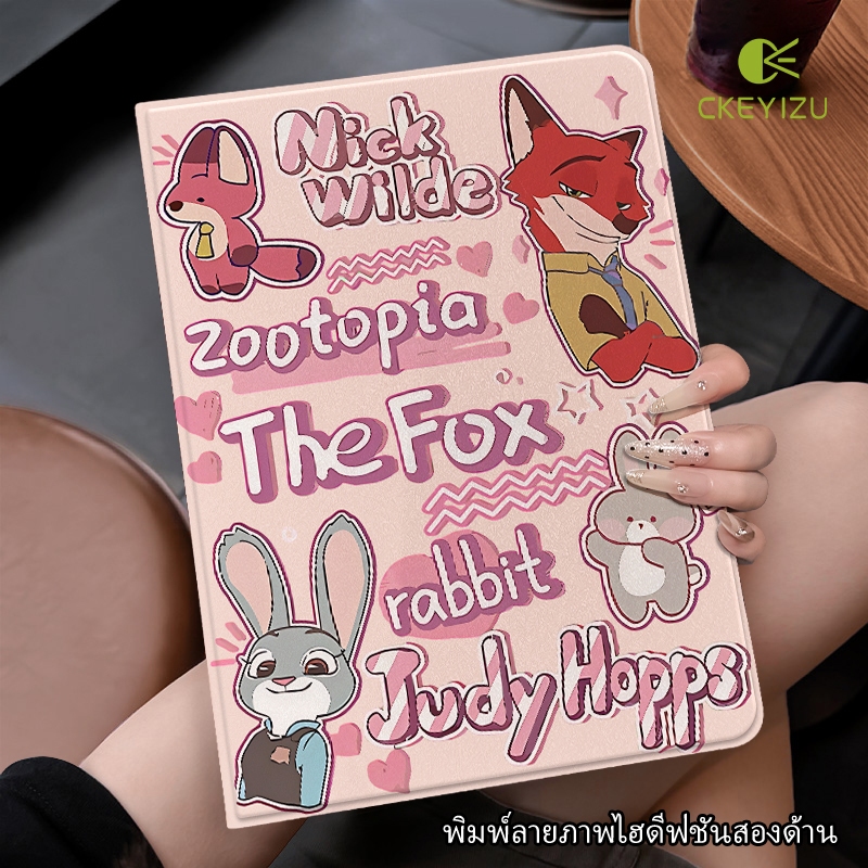 CKYZ พร้อมส่ง เคสป้องกัน iPad Nick&Judy Air6 Air7 Gen11ที่ใส่ปากกา เคส iPad ถอดออกได้ Gen10 Gen9/8/7