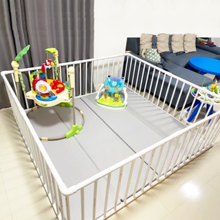 ขนาดครอบฟูก 6ฟุต พร้อมส่ง คอกกั้นเด็กครอบที่นอน ได้พอดี ✅เลื…