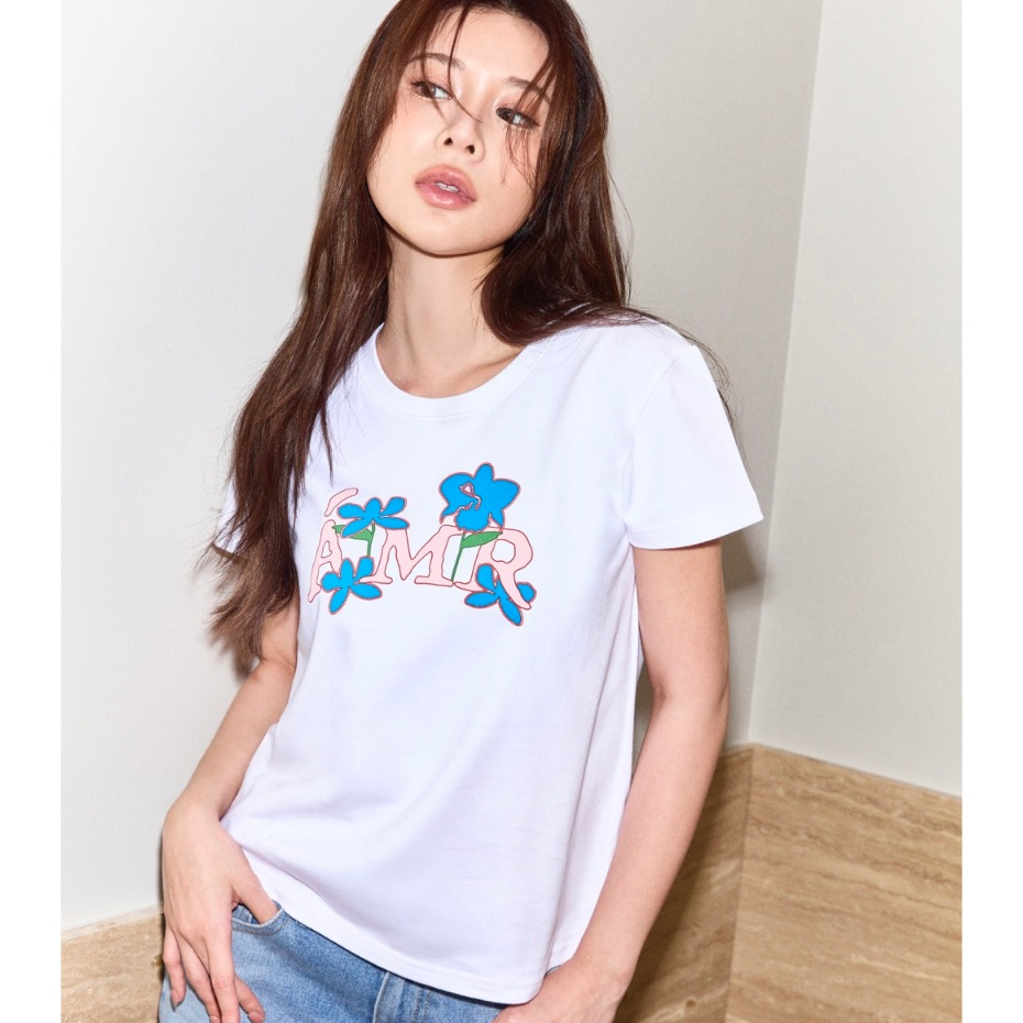 AMR DE SAISON ( AIMER ) - AMR Floral Logo Regular Fit T-shirt