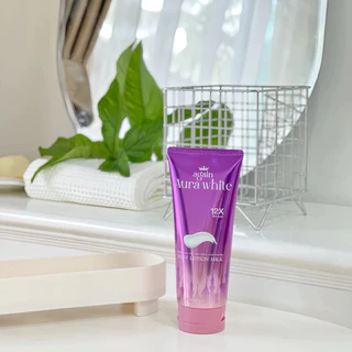 (หลอด) โลชั่นเผือก Again Aura White Body Lotion Milk อเกน ออร่า ไวท์ บอดี้ โลชั่น มิ้ลค์ 200 มล.