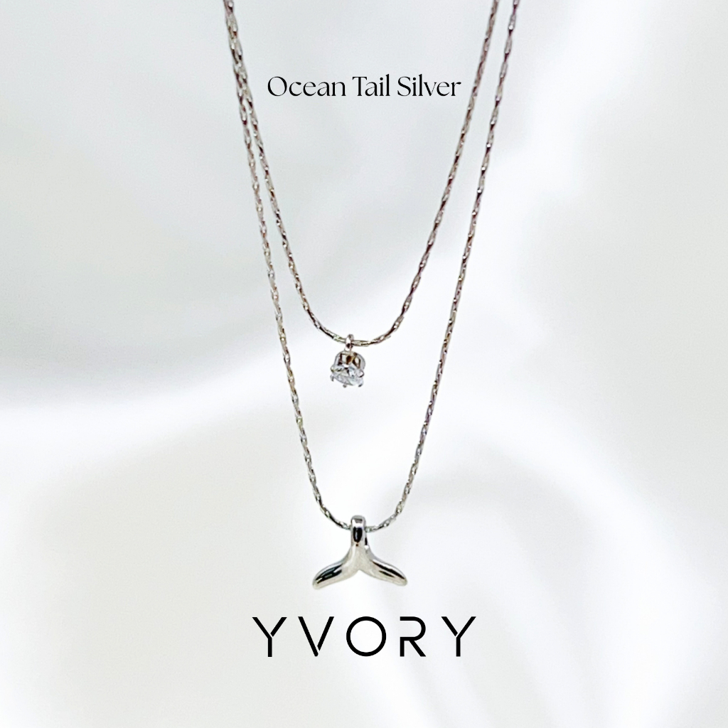 Ocean Tail Silver Necklace G14