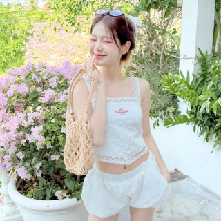 RIKA น้องกะทิ สายเดี่ยวสายลูกไม้ผูกหลัง