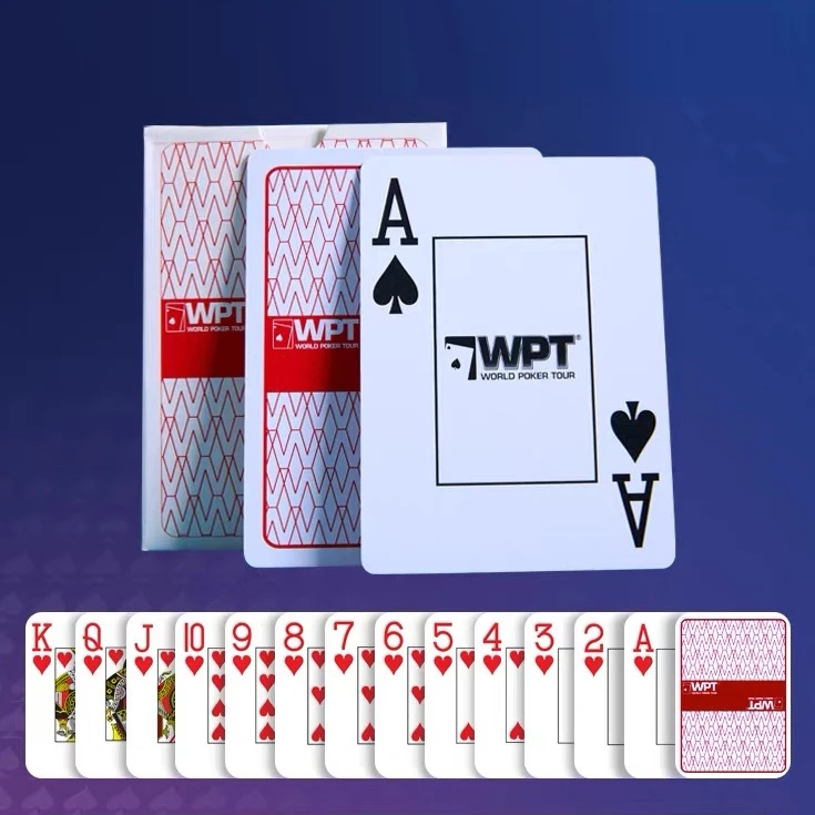 พร้อมแล้ว ไพ่ WPT®ซีรีส์ card PVC plastic magic card การ์ด การ์ดเวทย์มนตร์พลาสติก