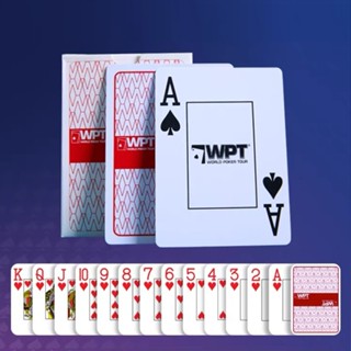 พร้อมแล้ว ไพ่ WPT®ซีรีส์ card PVC plastic magic card การ์ด ก…