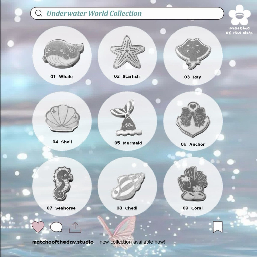 ลูกร่อนผงมัทฉะ ✨🌊Underwater World Collection🧜🏼‍♀️🪸